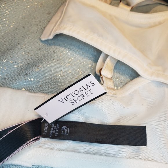 BRAND NEW -32DDD- Victoria's Secret Dream Angels Unlined Plunge Bra egg shell - Picture 8 of 8